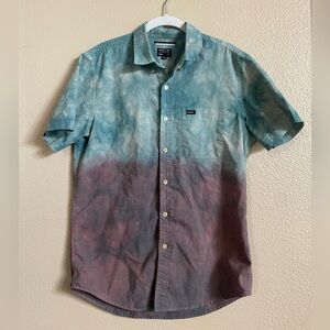 RVCA Men's Tie-Dye Button Up
